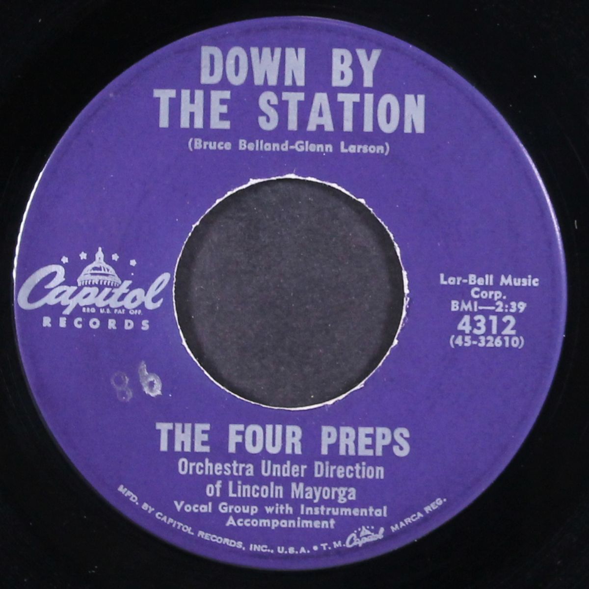 down by the station / listen honey by FOUR PREPS