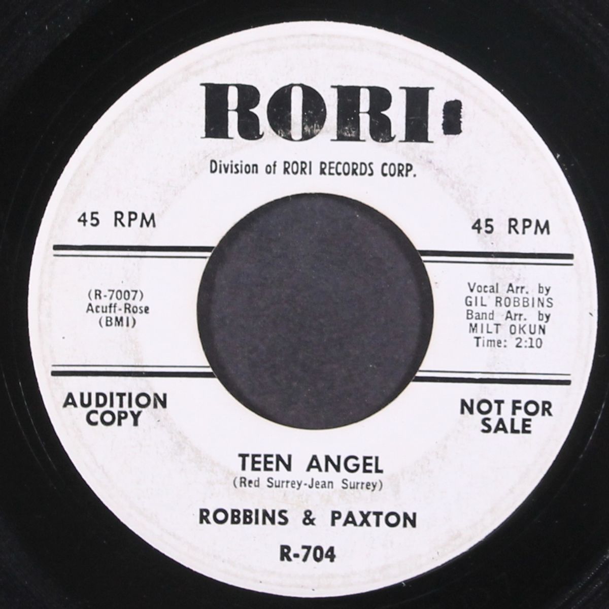 teen angel / strange rain by ROBBINS & PAXTON