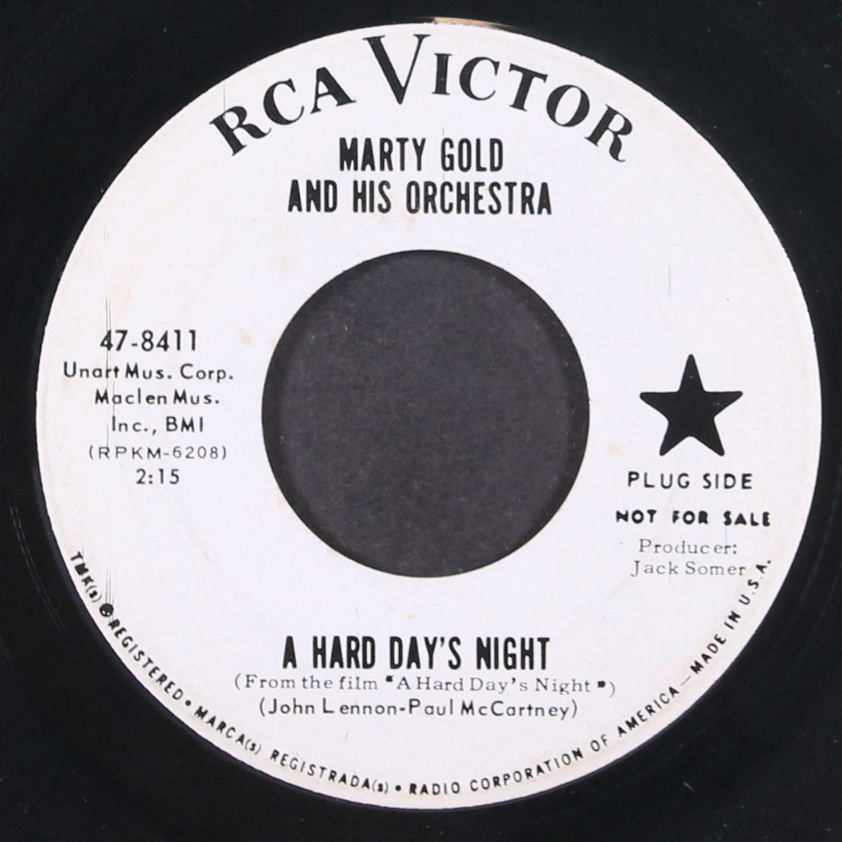 a hard day's night by MARTY GOLD & ORCH