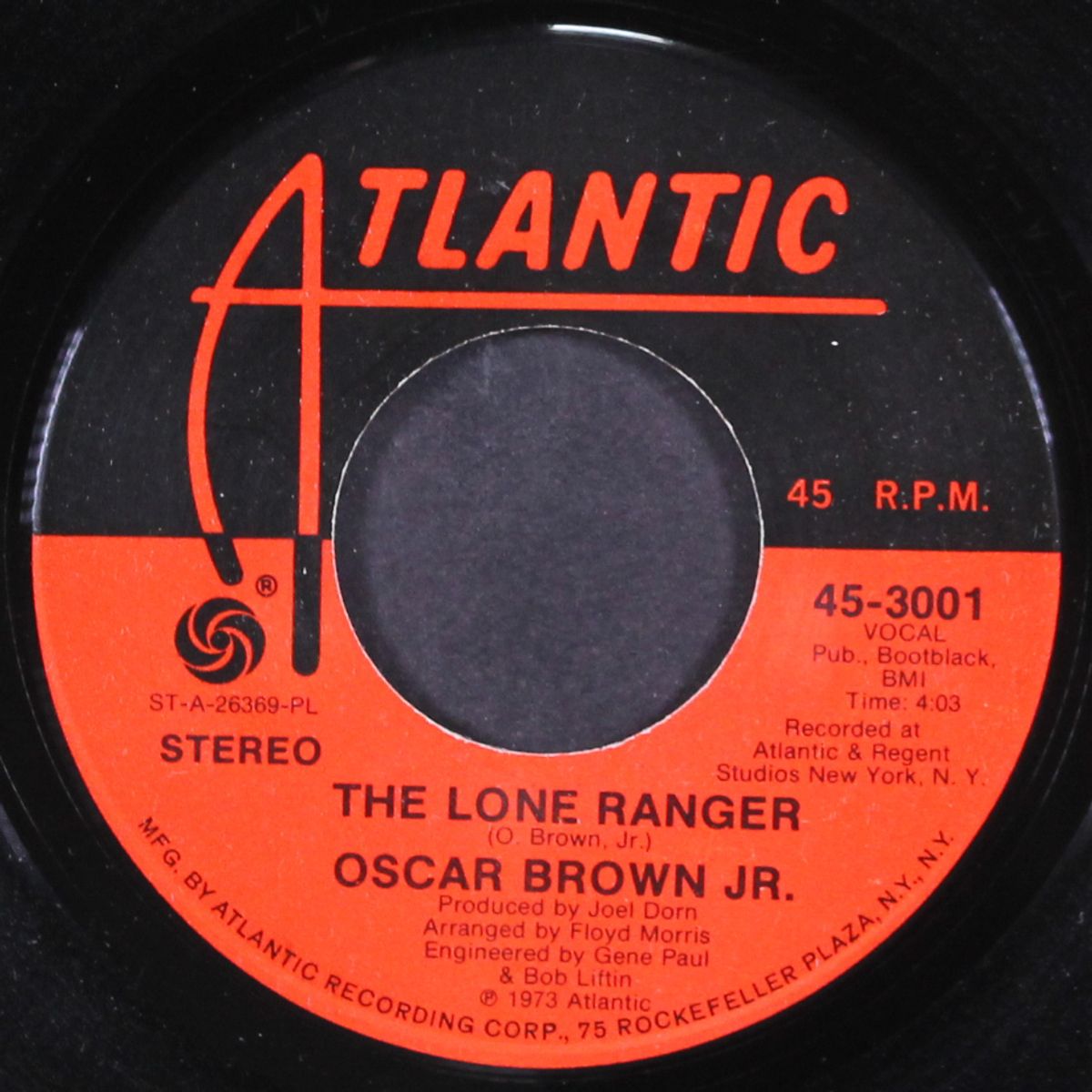 feel the fire / the lone ranger by OSCAR BROWN, JR.