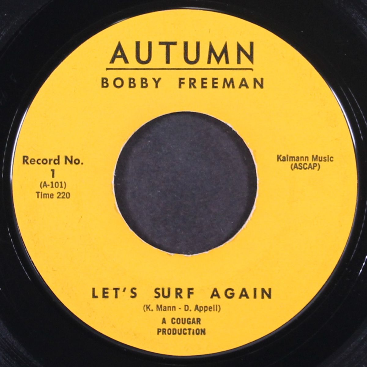 let's surf again / come to me by BOBBY FREEMAN