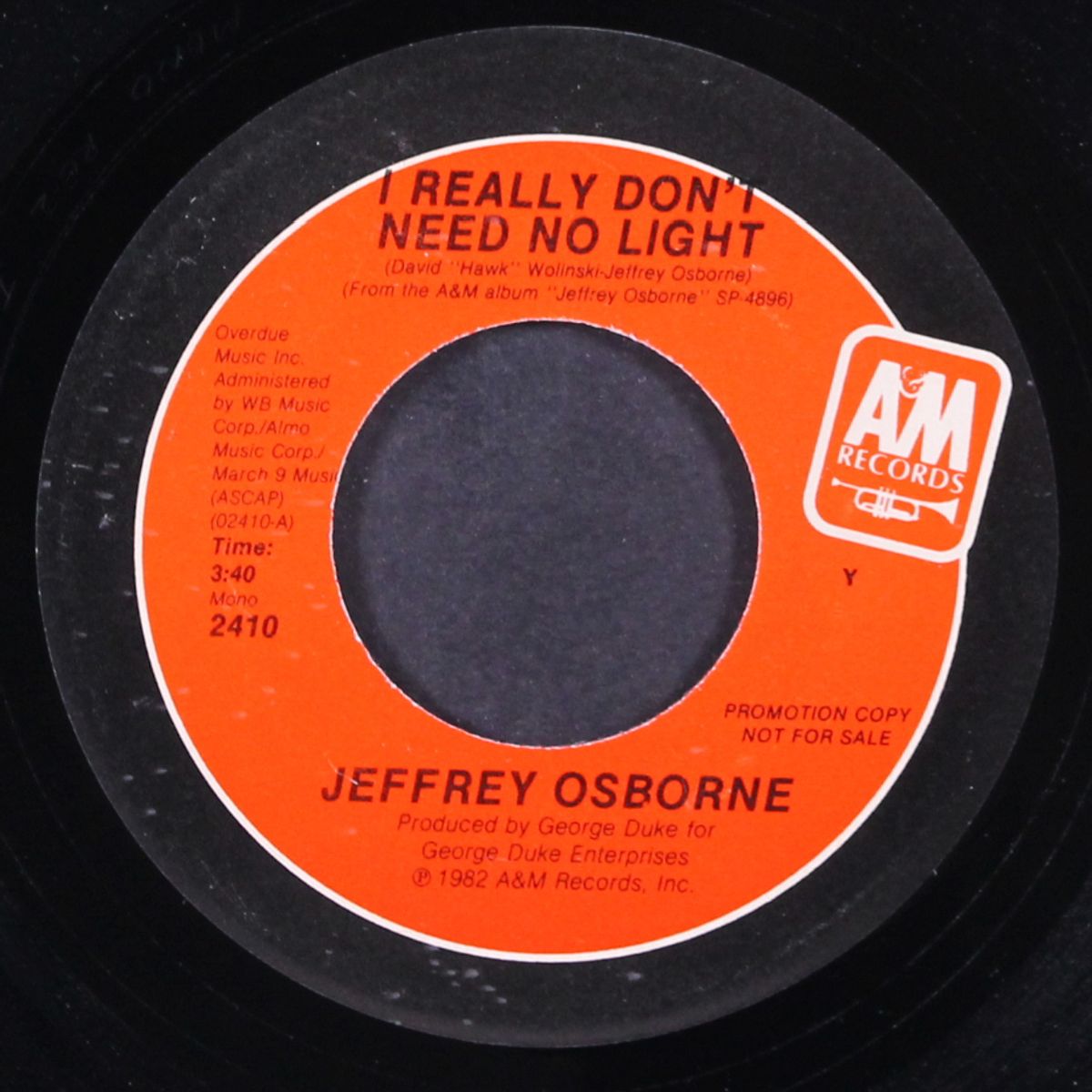 i really don't need no light / mono by JEFFREY OSBOURNE