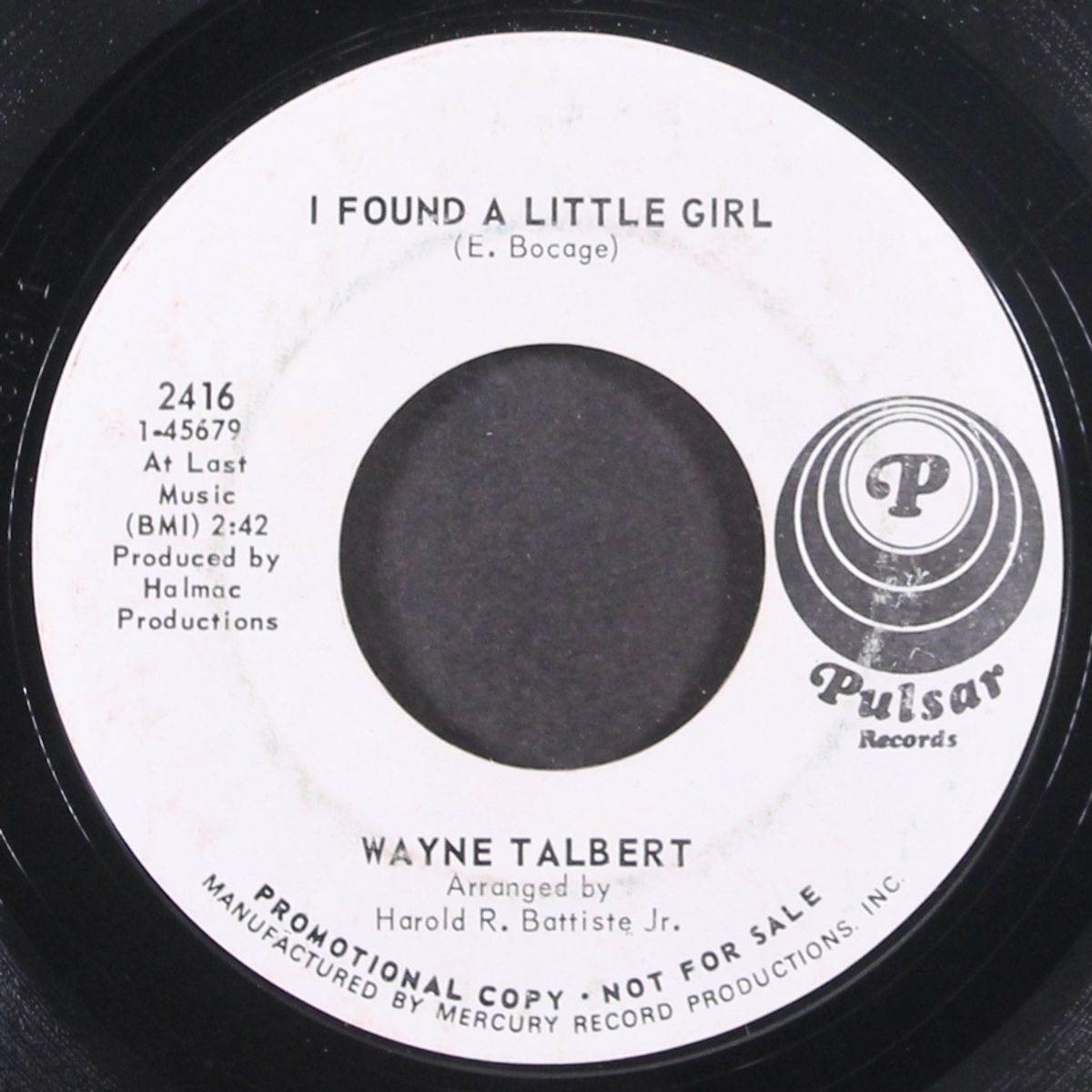 i put a spell on you / i found a little girl by WAYNE TALBERT