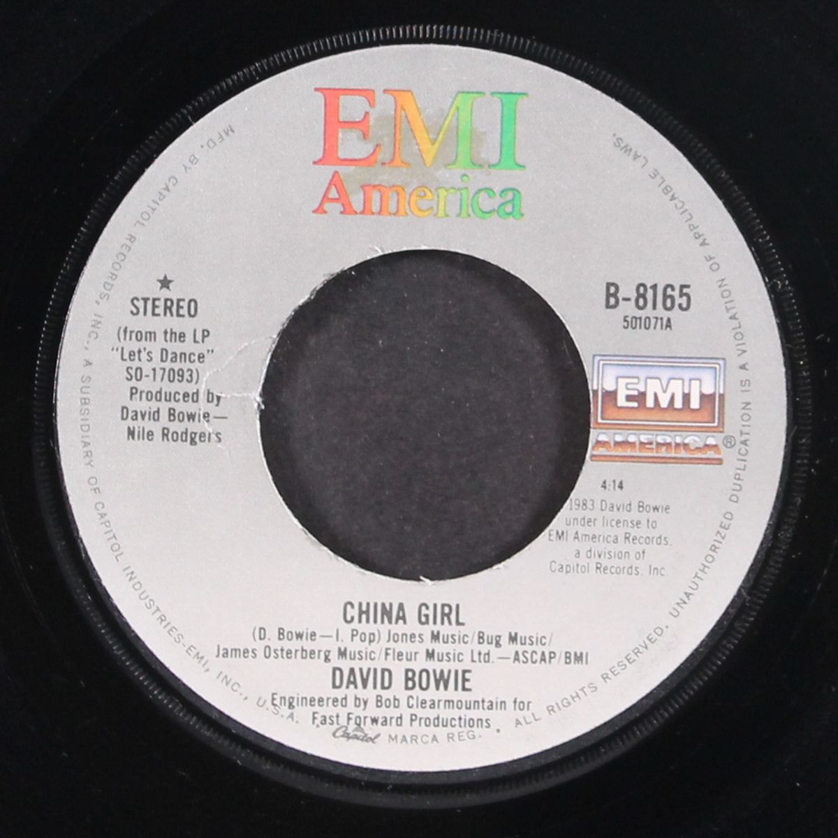 china girl / shake it by DAVID BOWIE