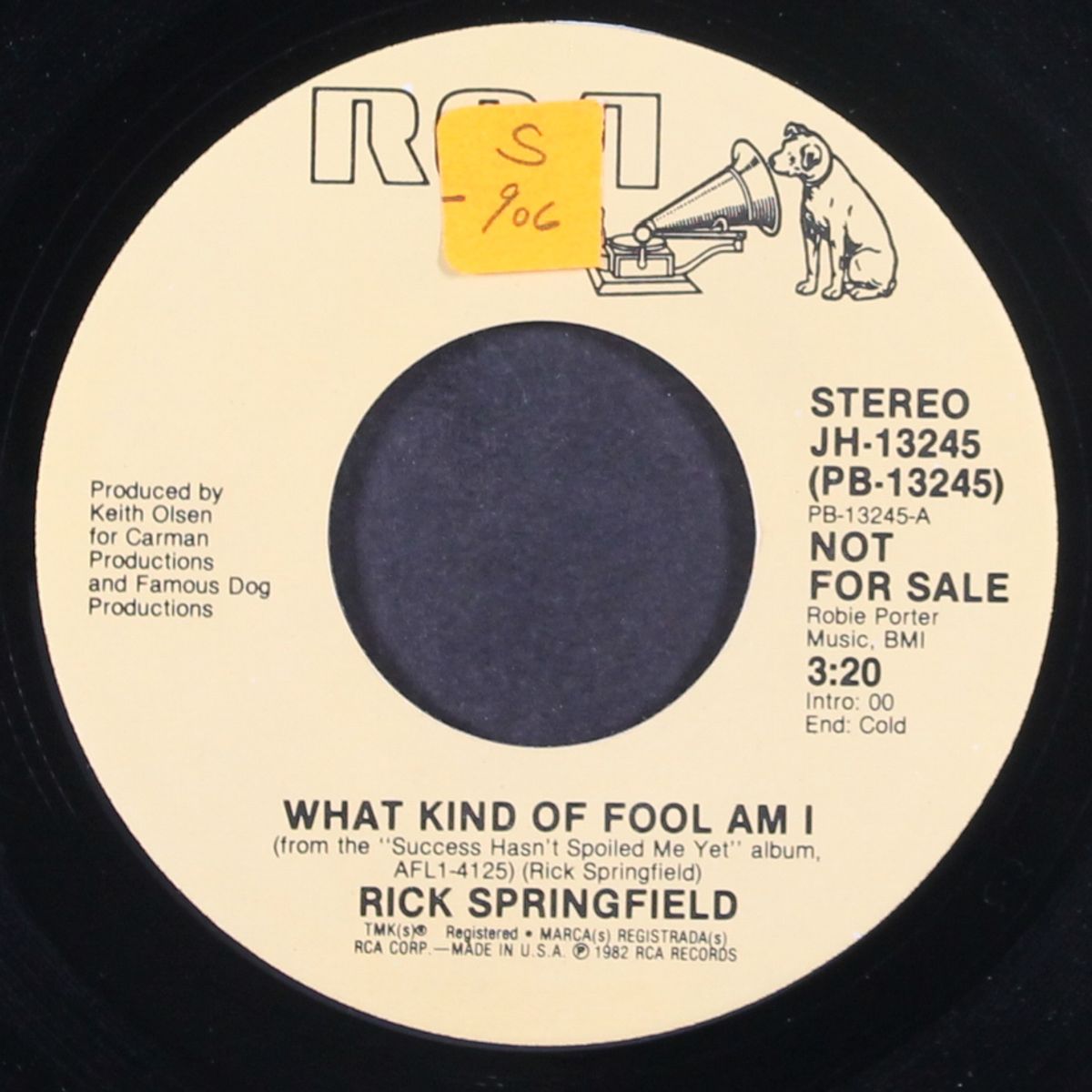 what kind of fool i am / mono by RICK SPRINGFIELD