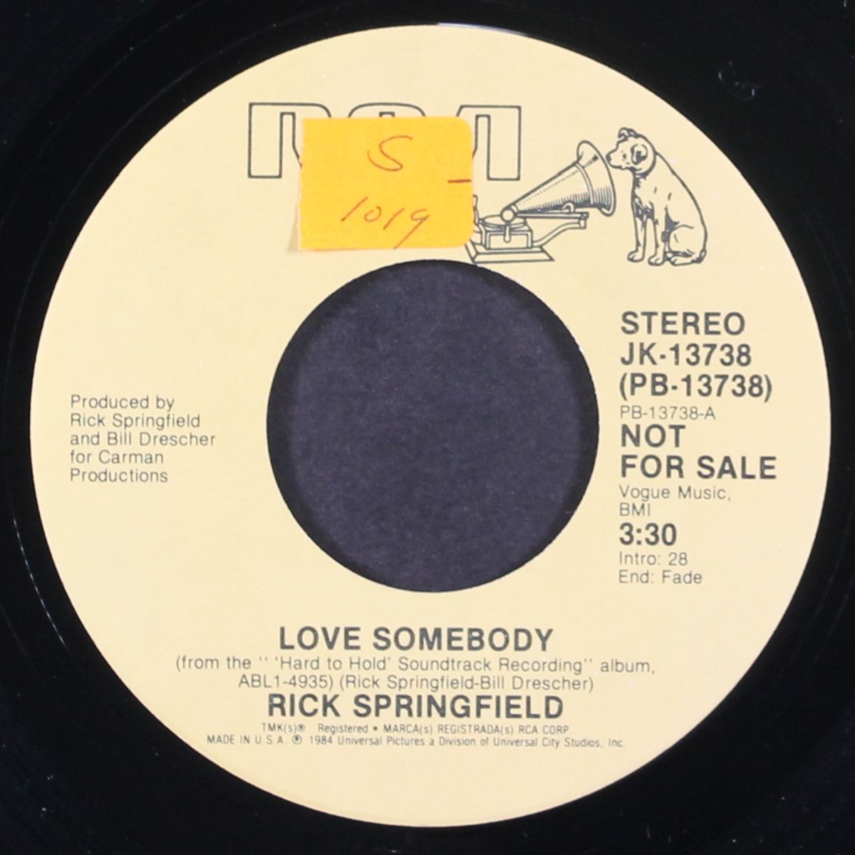 love somebody / same by RICK SPRINGFIELD