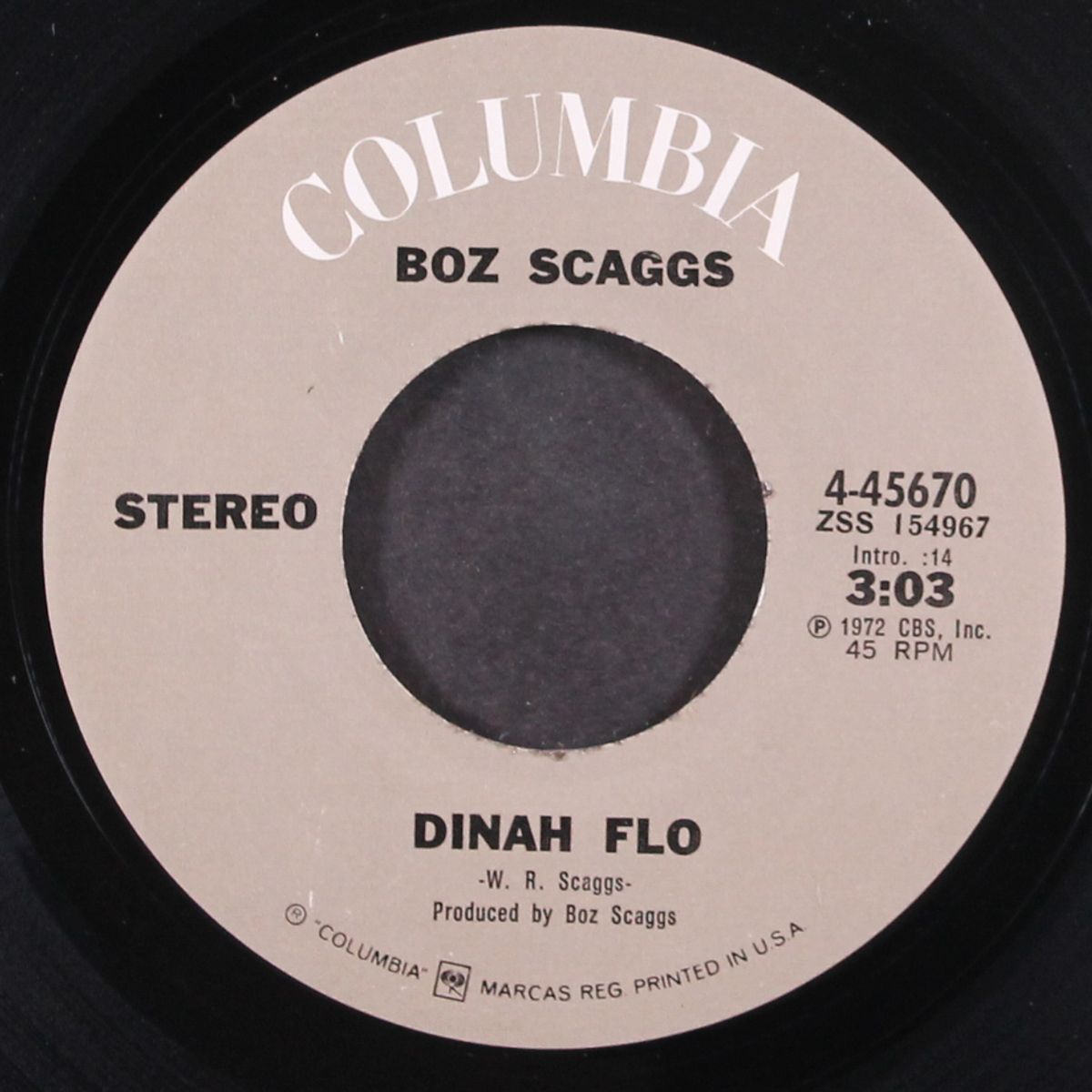 dinah flo / he's a fool for you by BOZ SCAGGS