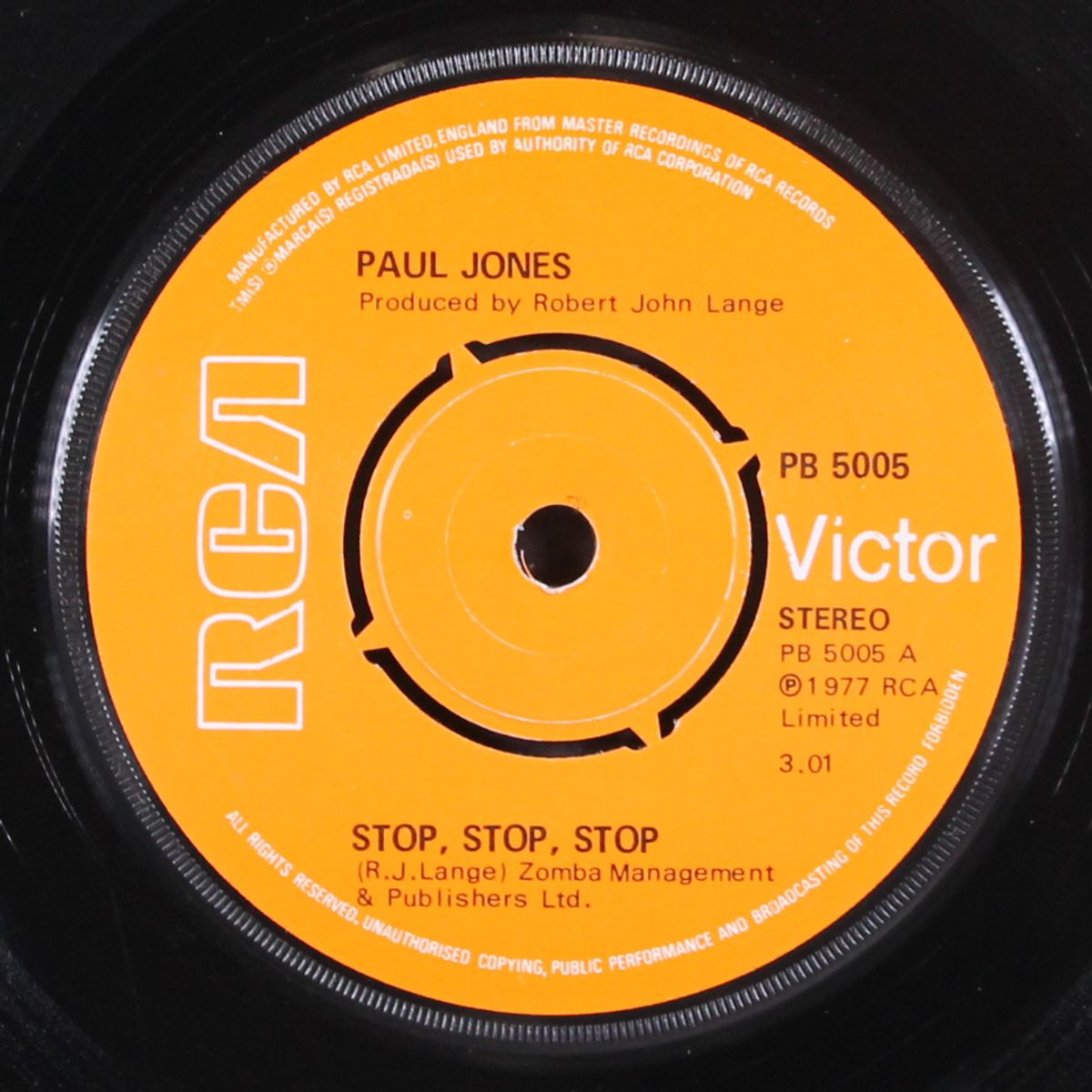 stop, stop, stop by PAUL JONES