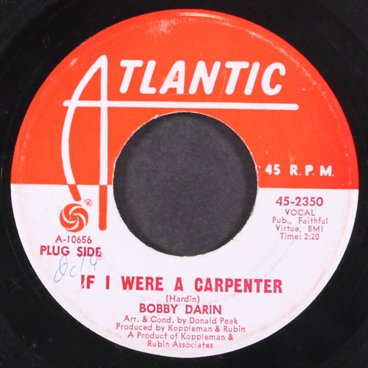 if i were a carpenter / rainin' by BOBBY DARIN