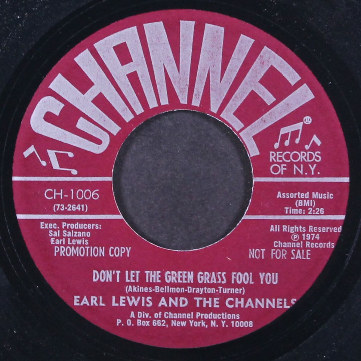 a thousand miles away / don't let the green grass fool you by EARL LEWIS & CHANNELS