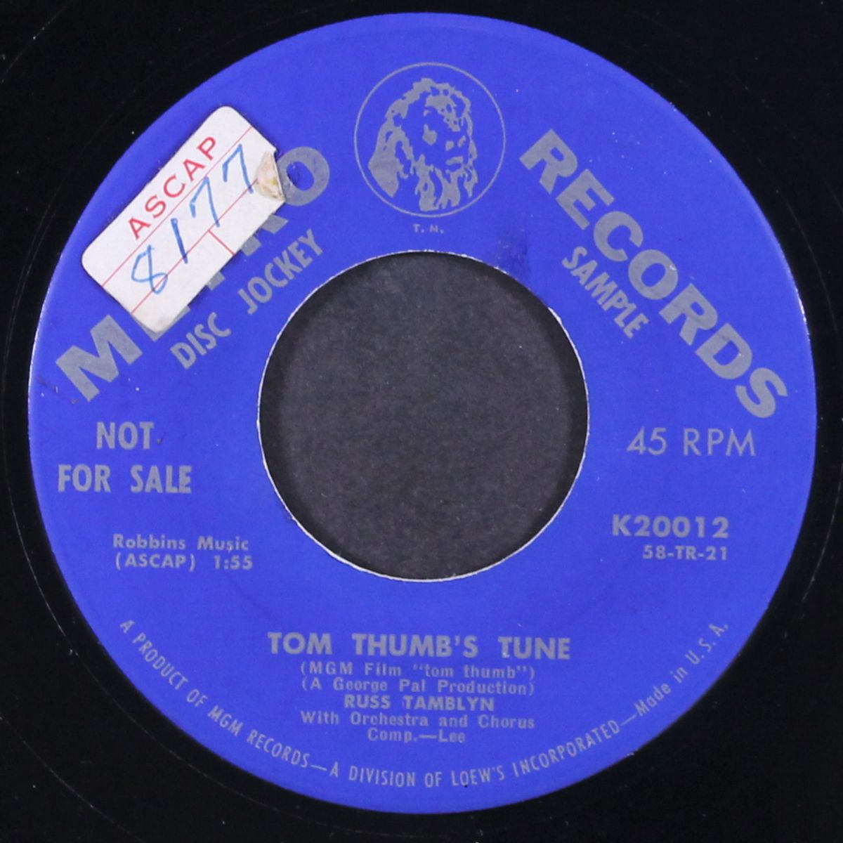 fifteen cents / tom thumb's tune by RUSS TAMBLYN