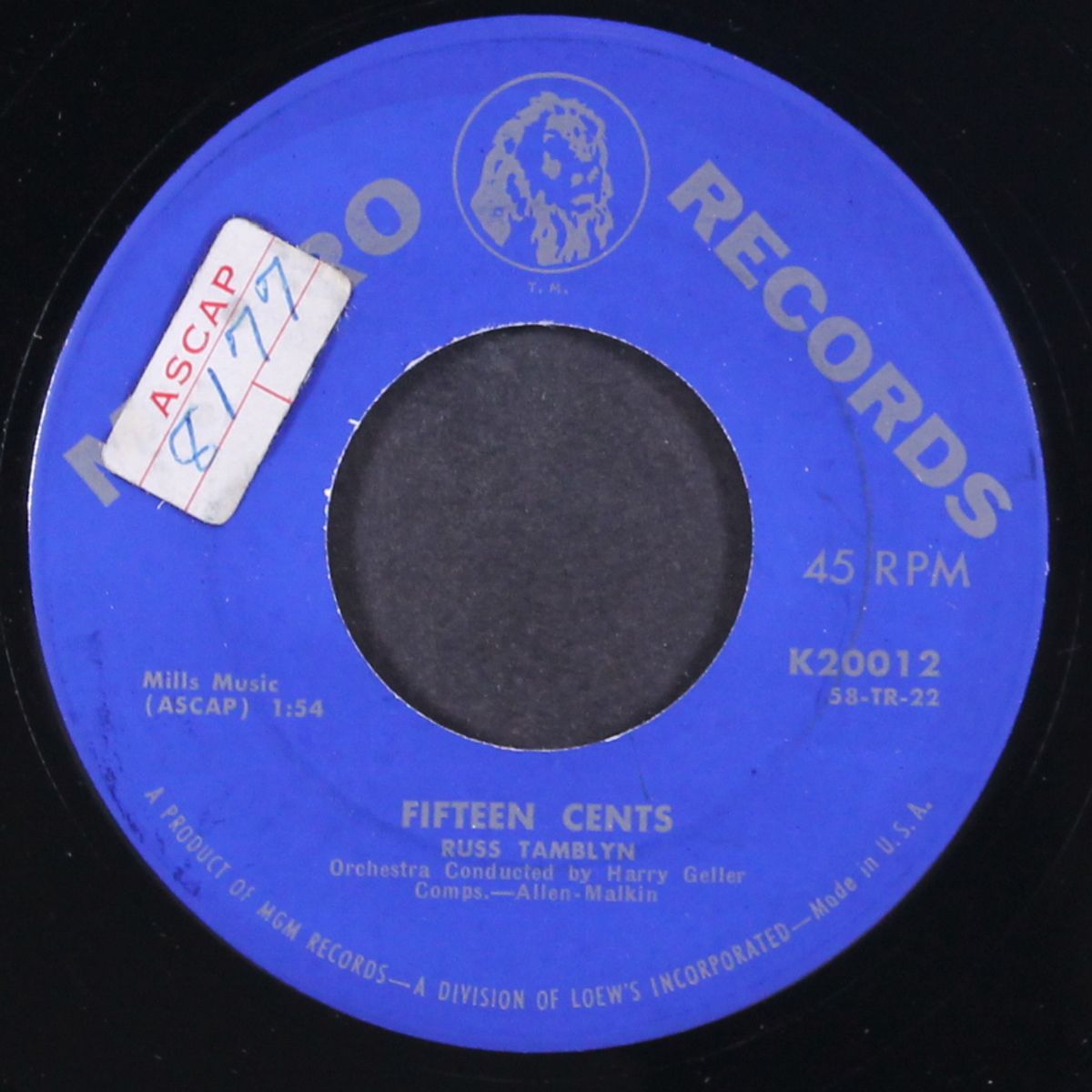 fifteen cents / tom thumb's tune by RUSS TAMBLYN