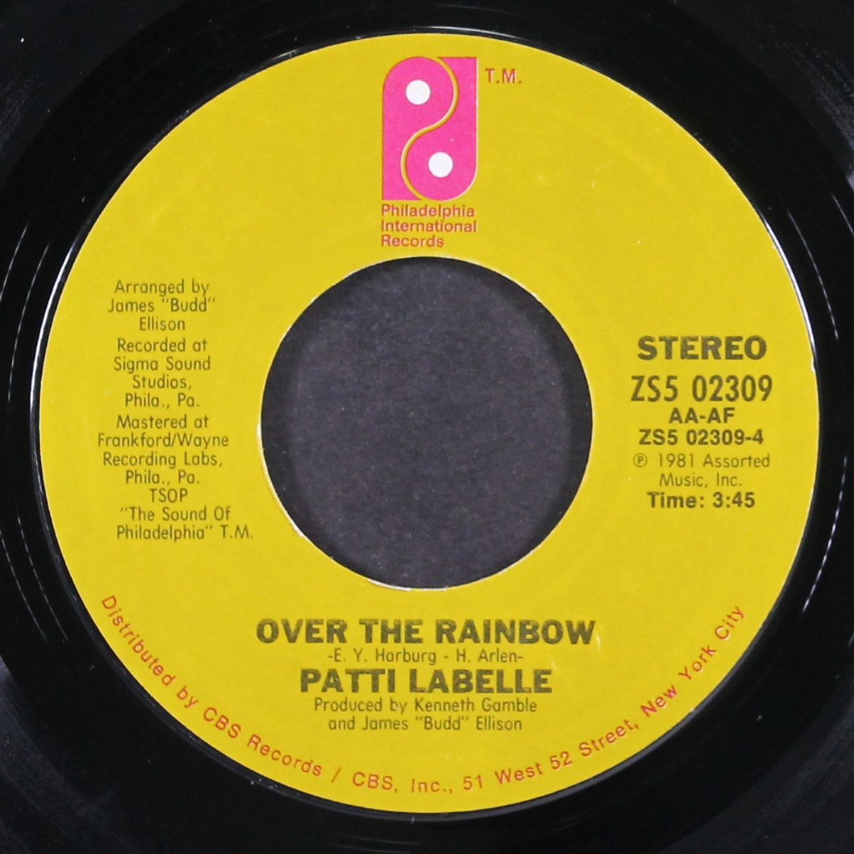 over the rainbow / rocking pneumonia and the boogie woogi flu by PATTI LABELLE
