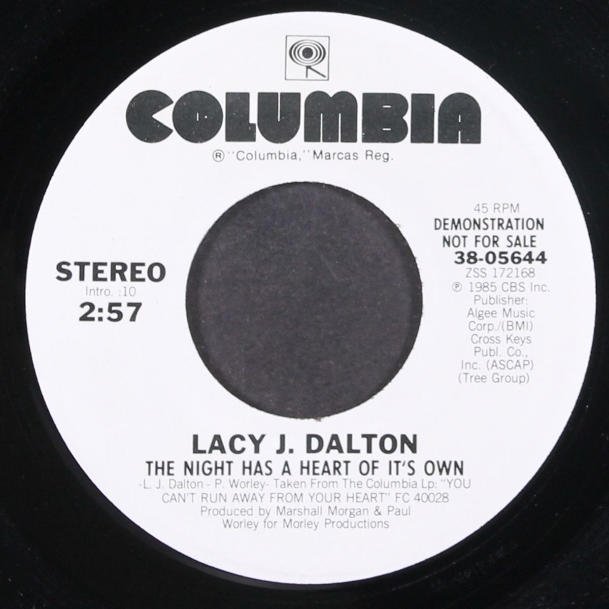 the night has a heart of it's own / same by LACY J. DALTON