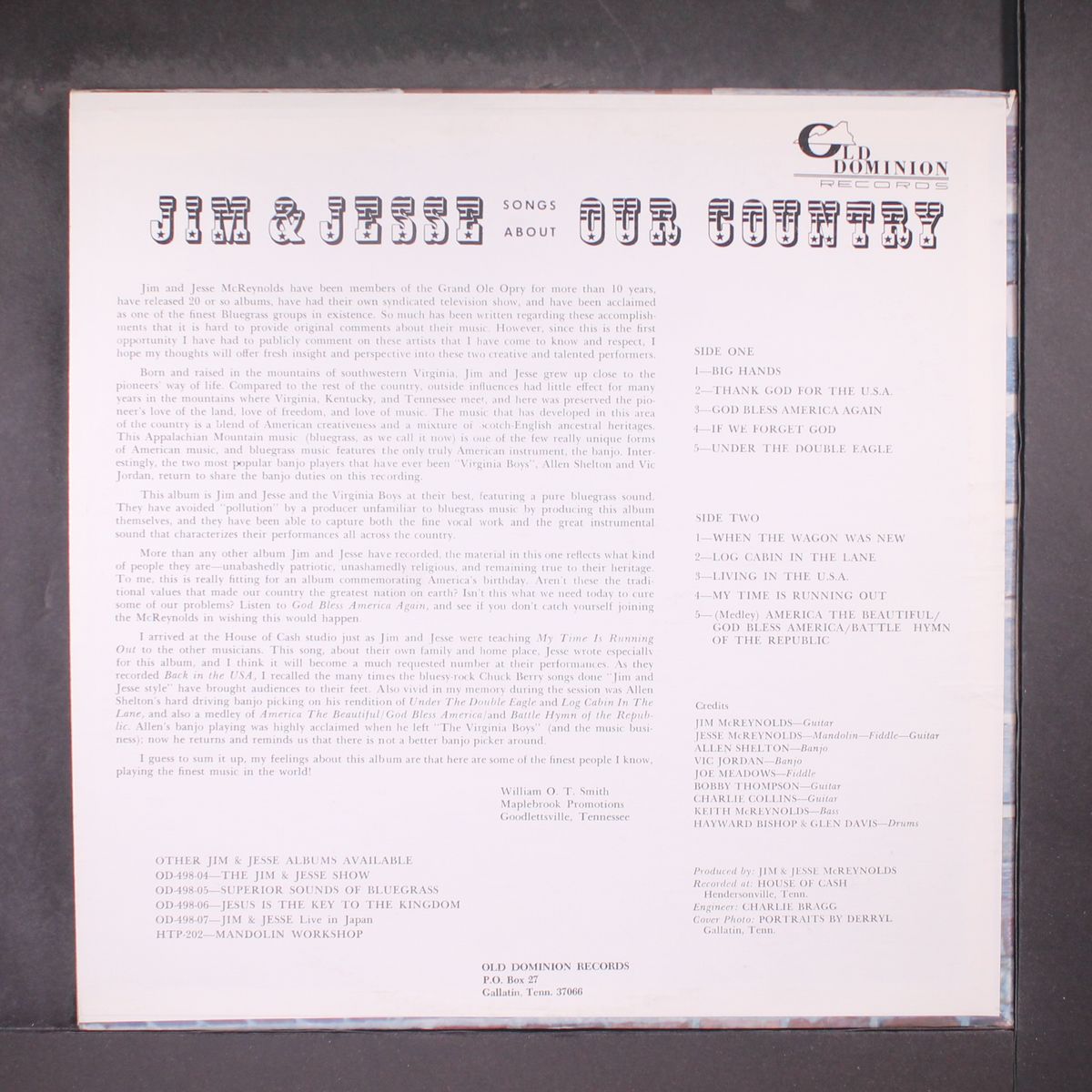 songs about our country by JIM & JESSE