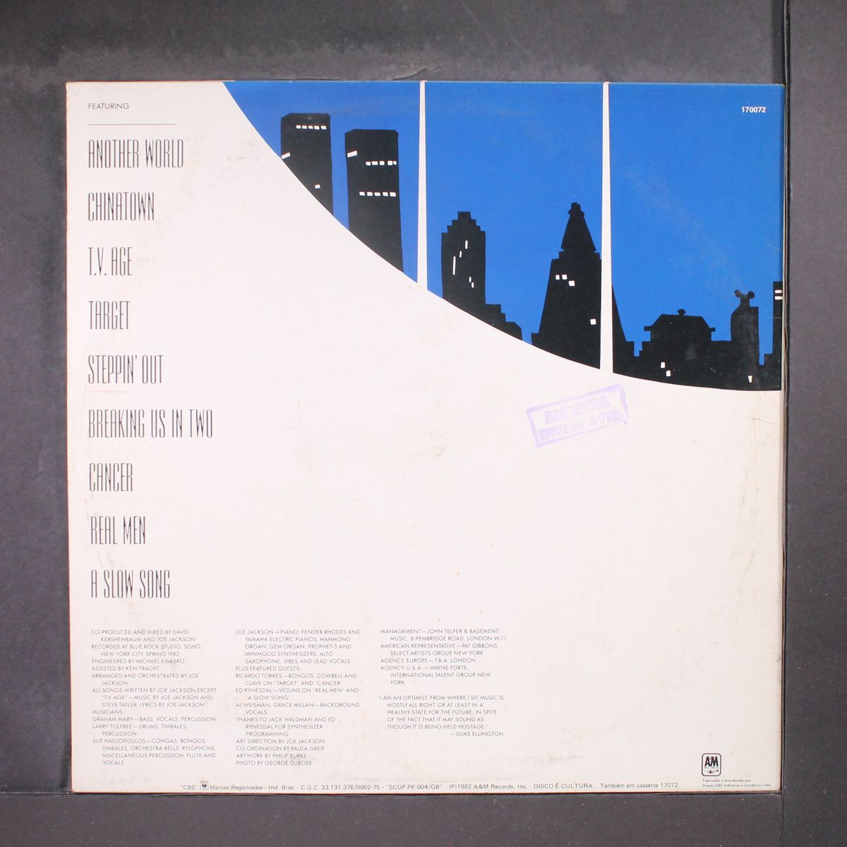 night and day by JOE JACKSON