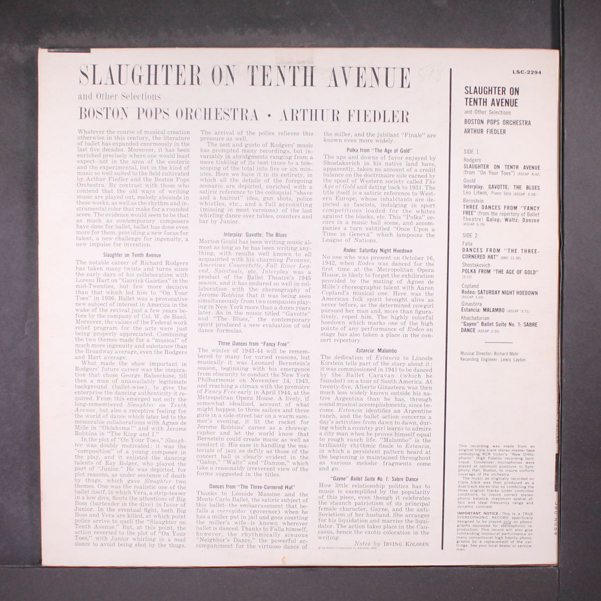 slaughter on 10th avenue by ARTHUR FIEDLER & BOSTON POPS