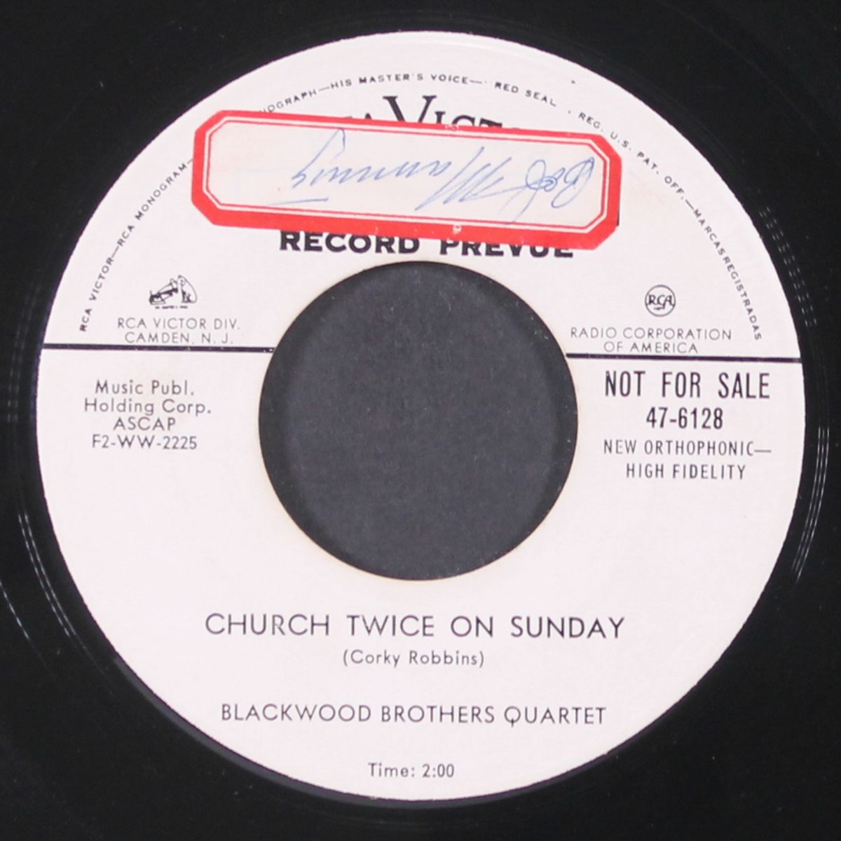 church twice on sunday / will heaven be heaven without you by BLACKWOOD BROTHERS