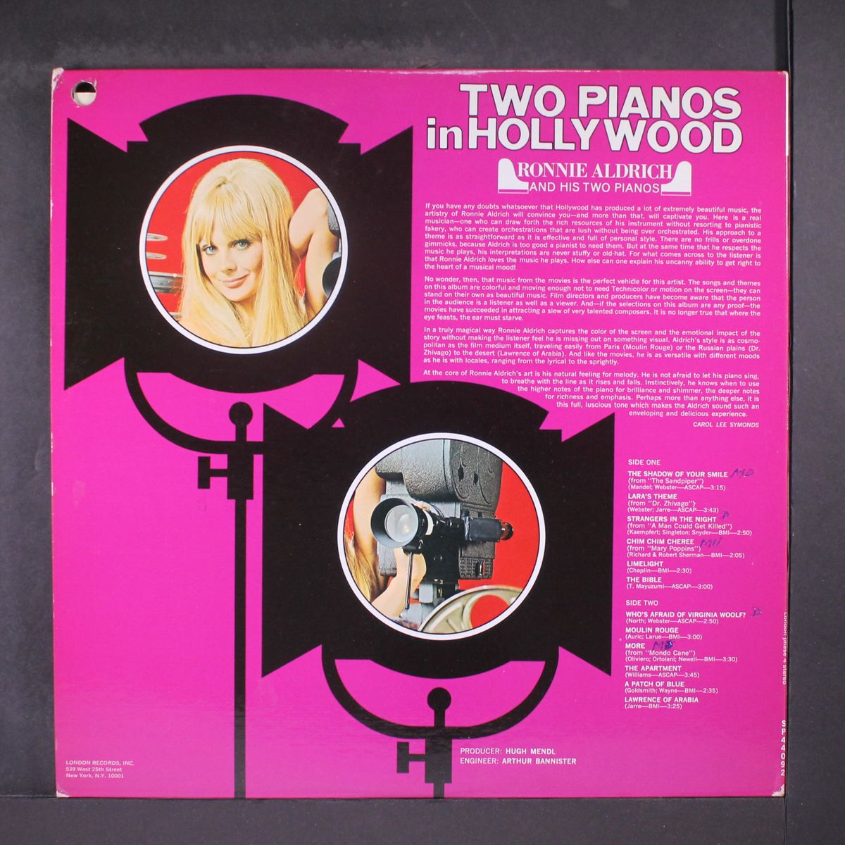 two pianos in hollywood by RONNIE ALDRICH