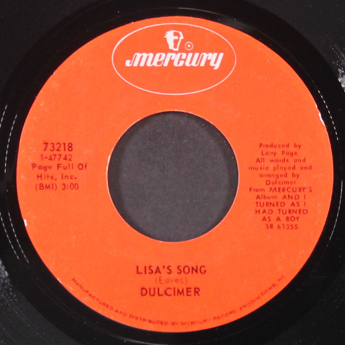fruit of the musical tree / lisa's song by DULCIMER