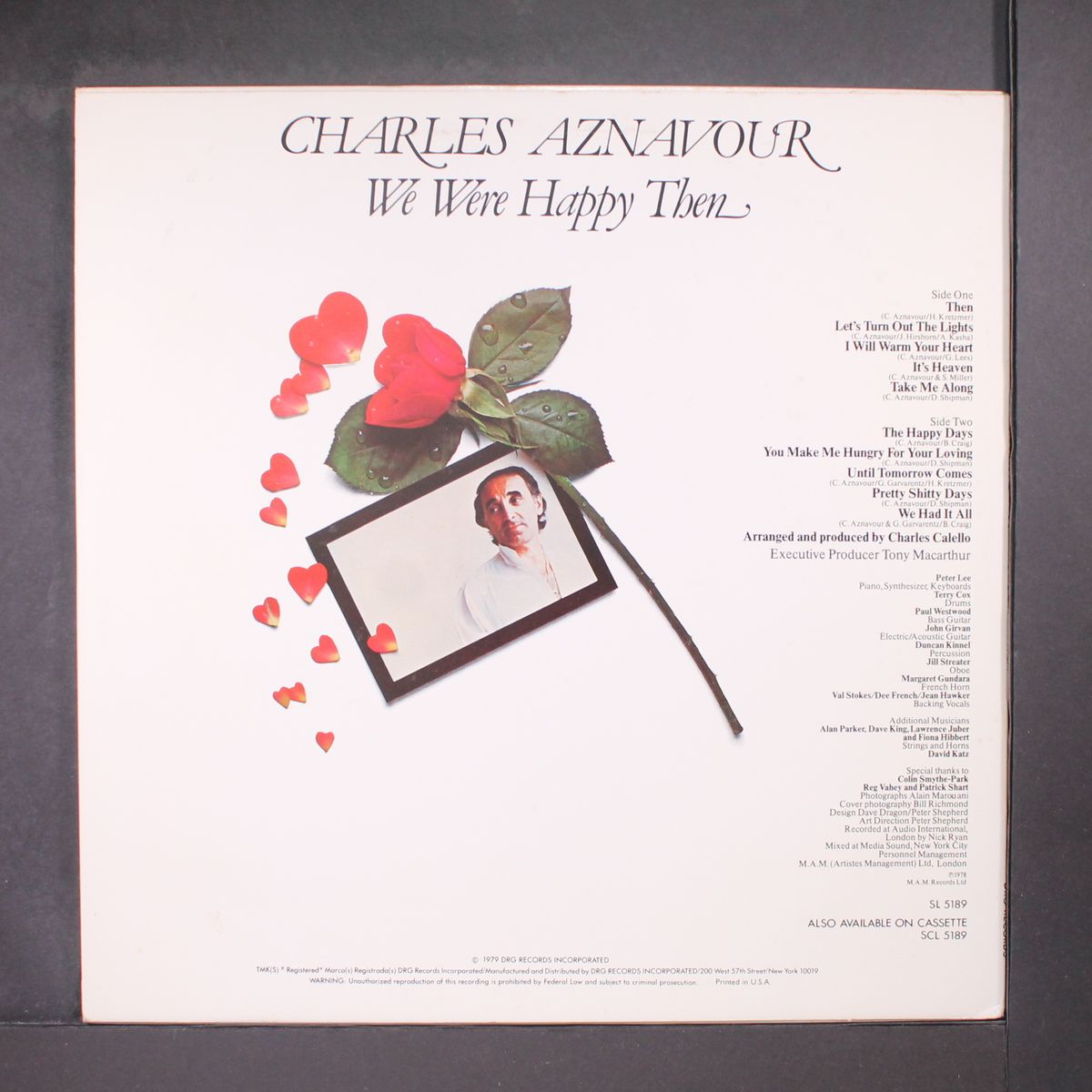 we were happy then by CHARLES AZNAVOUR