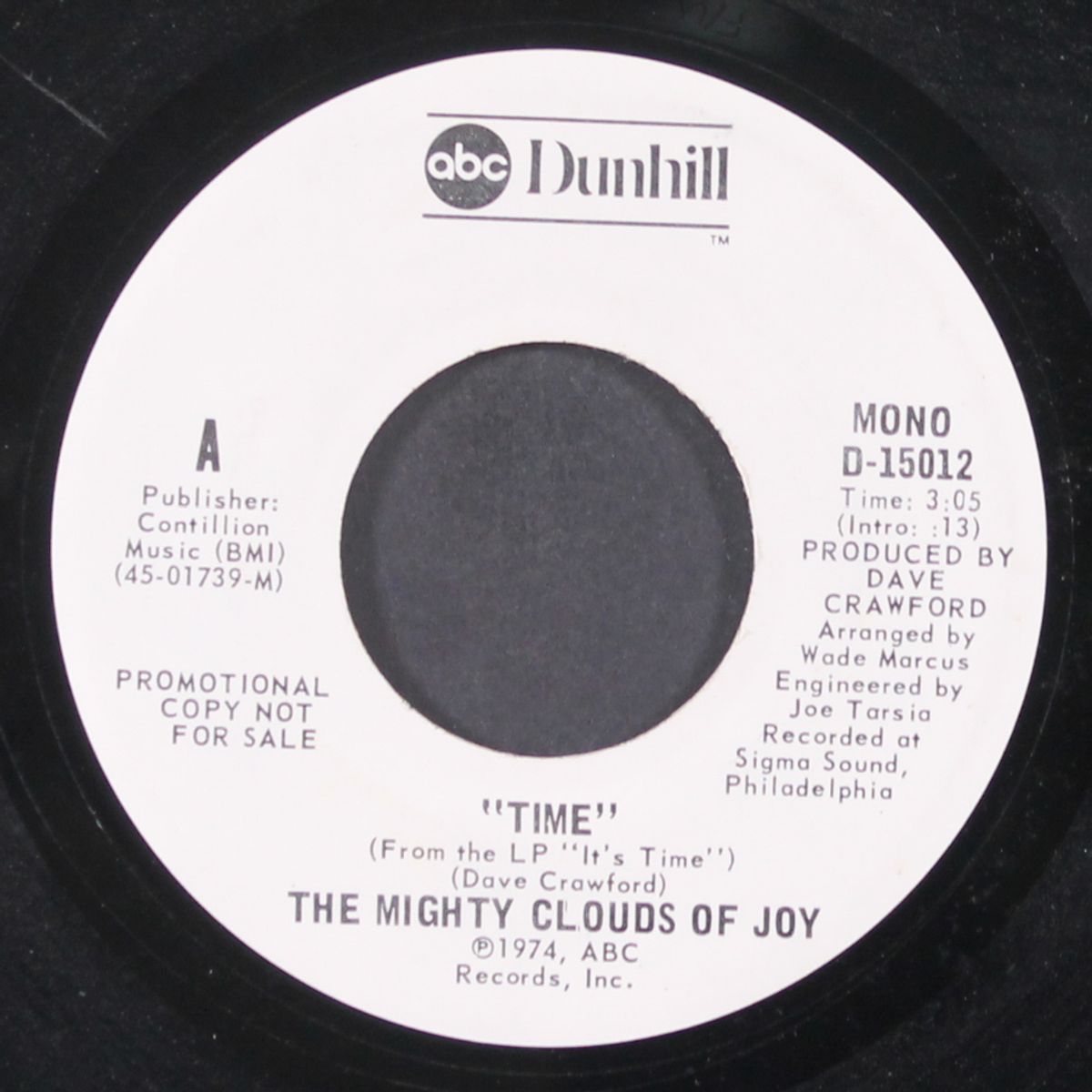 time by MIGHTY CLOUDS OF JOY