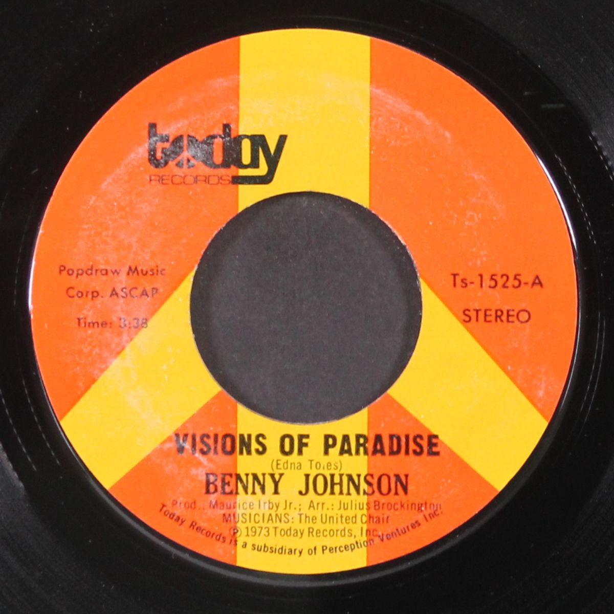 visions of paradise / stop me by BENNY JOHNSON