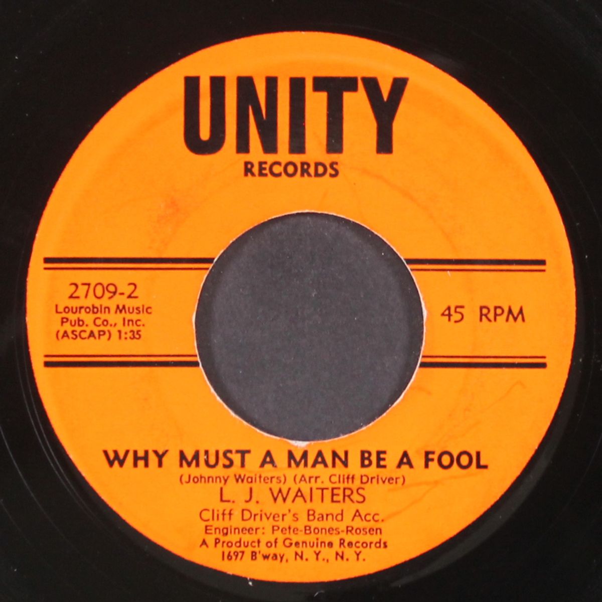 why must a man be a fool / baby who's been foolin' you by L.J. WAITERS