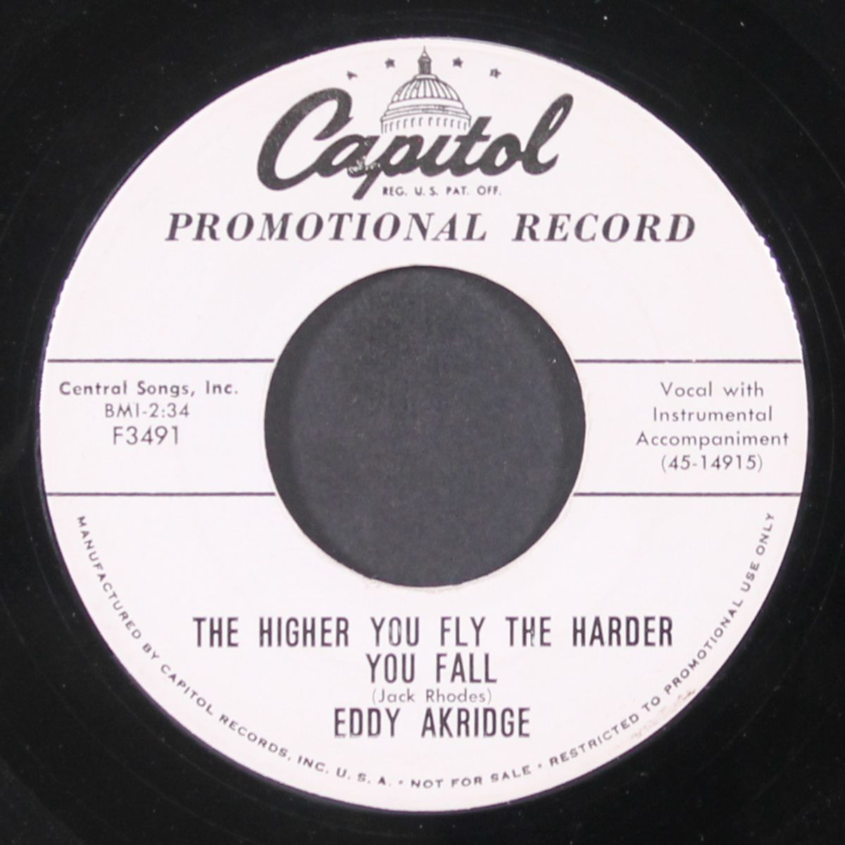 handcuff our hearts / the higher you fly the harder you fall by EDDY AKRIDGE