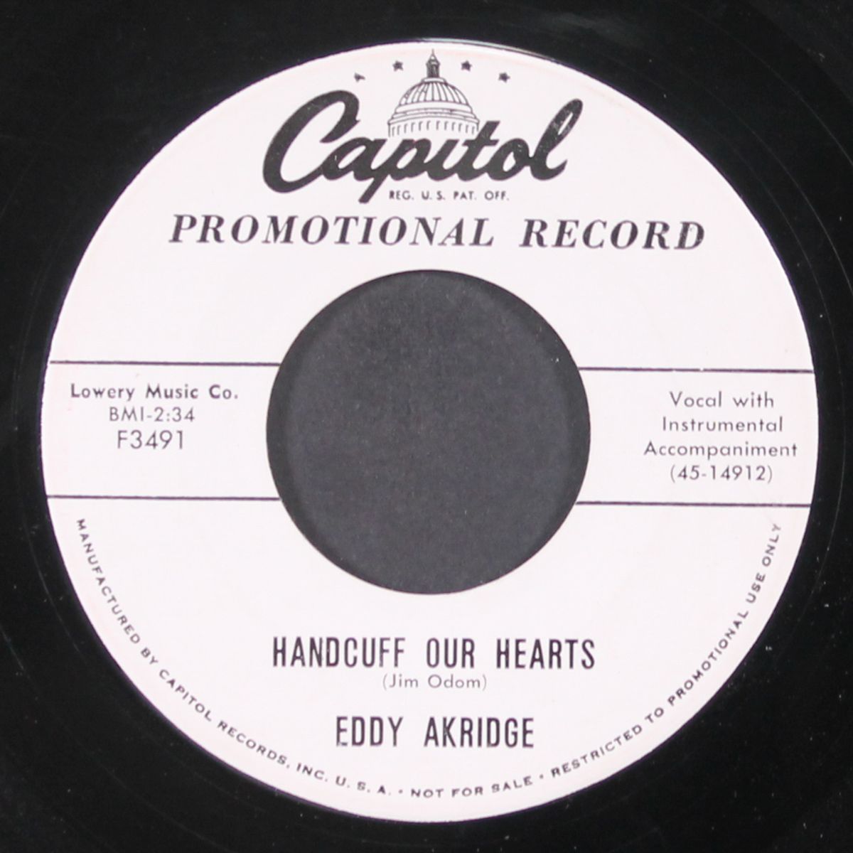 handcuff our hearts / the higher you fly the harder you fall by EDDY AKRIDGE