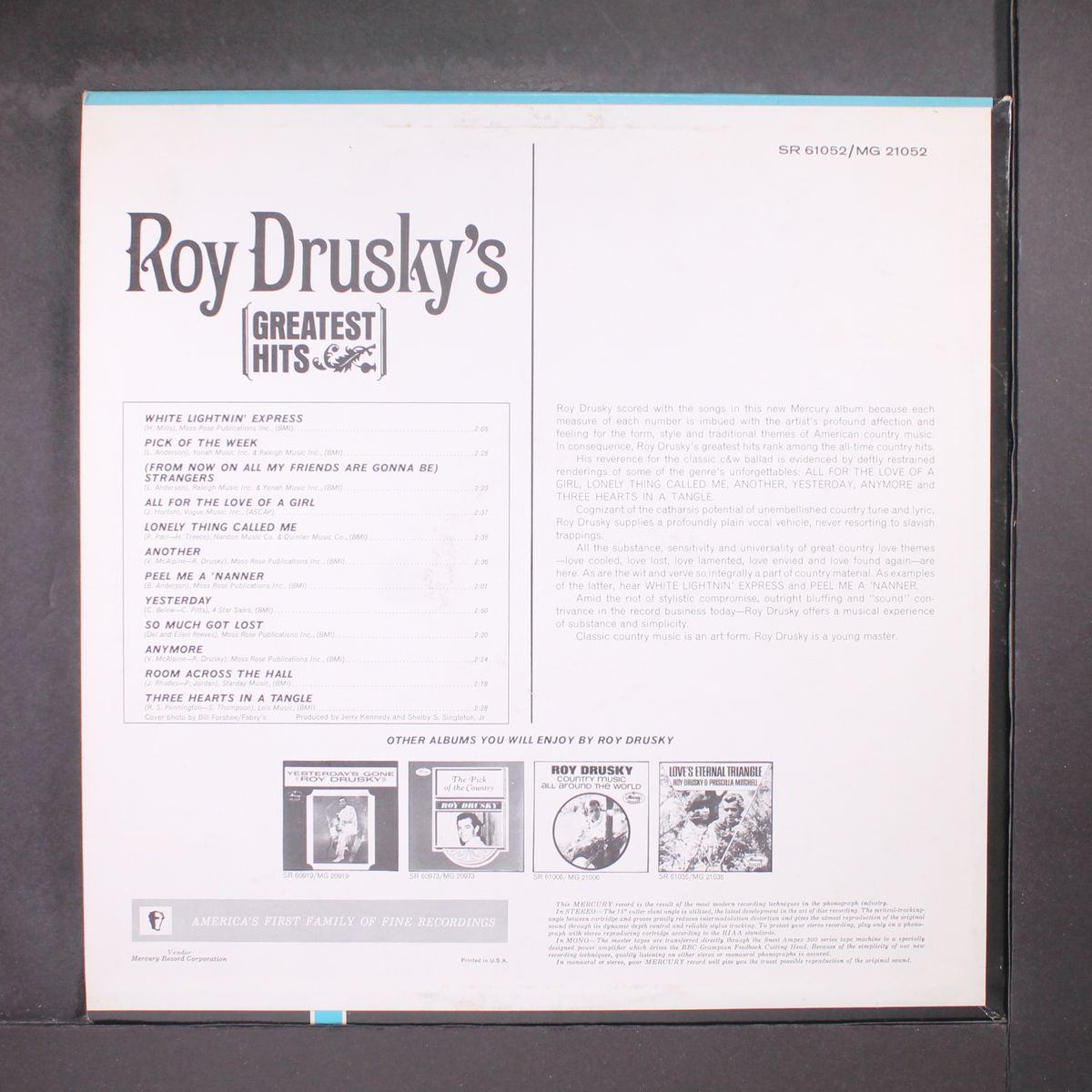greatest hits by ROY DRUSKY