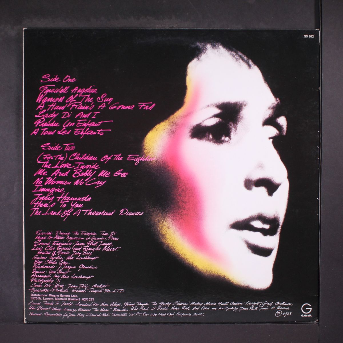 live europe 83 by JOAN BAEZ