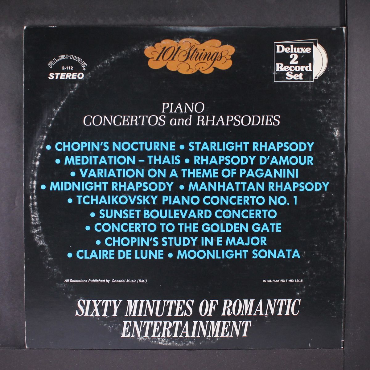 piano concertos and rhapsodies by 101 STRINGS