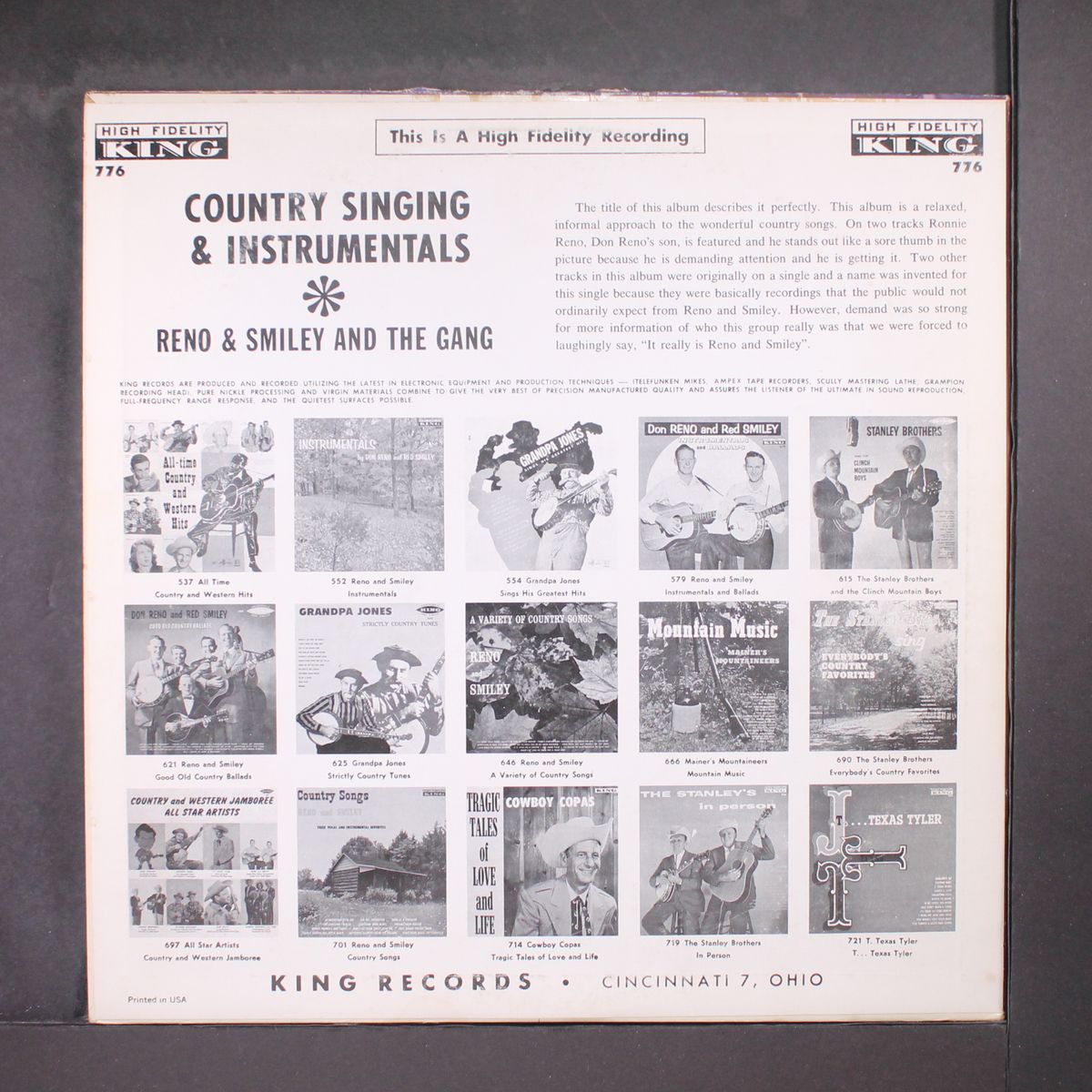 country singing & instrumentals by RENO & SMILEY
