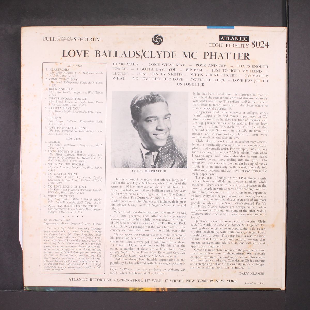 love ballads by CLYDE MCPHATTER
