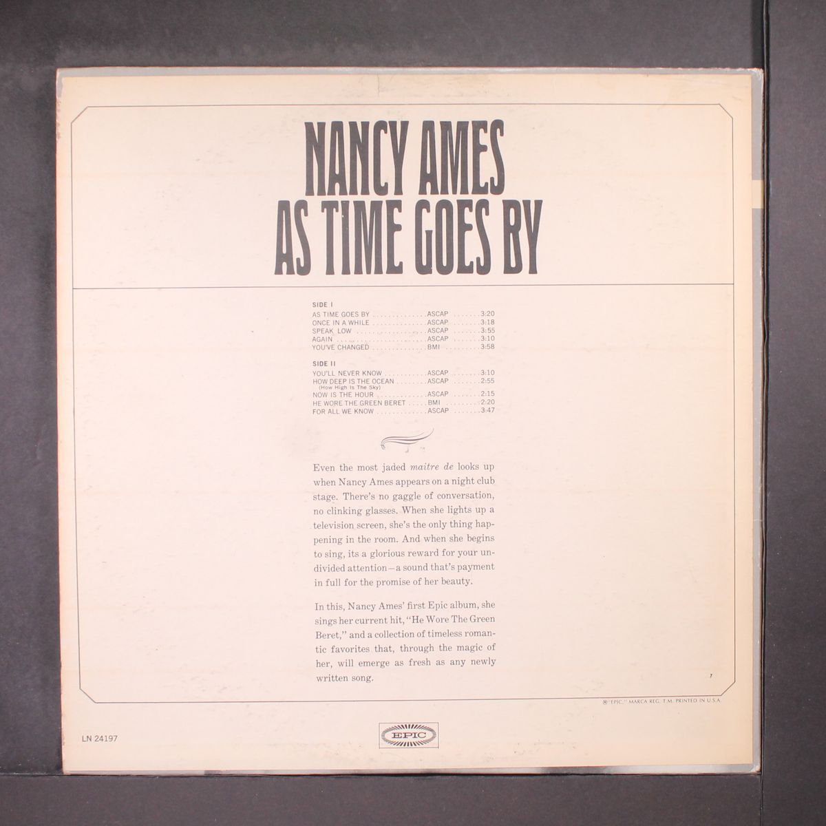 as time goes by by NANCY AMES