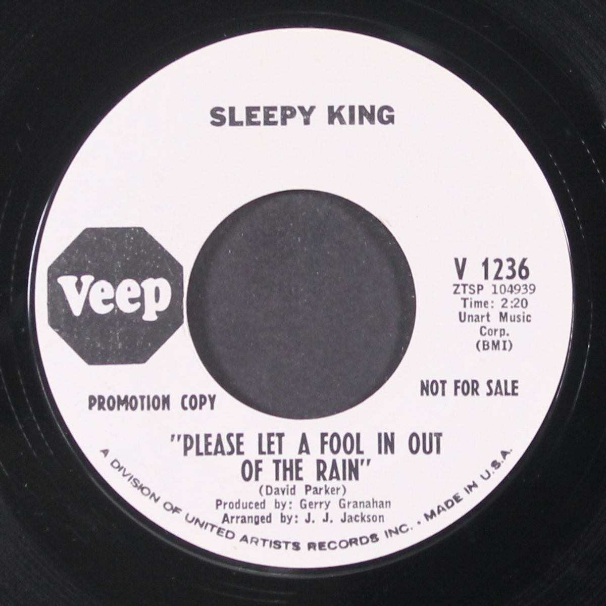 hello martha / please let a fool in out of the rain by SLEEPY KING