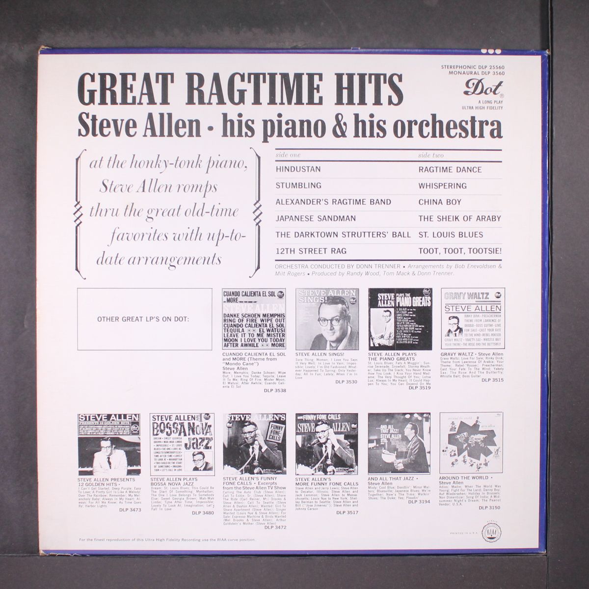 great ragtime hits by STEVE ALLEN