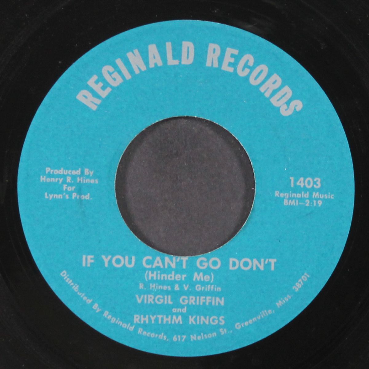 a forgotten lover / if you can't go don't by VIRGIL GRIFFIN