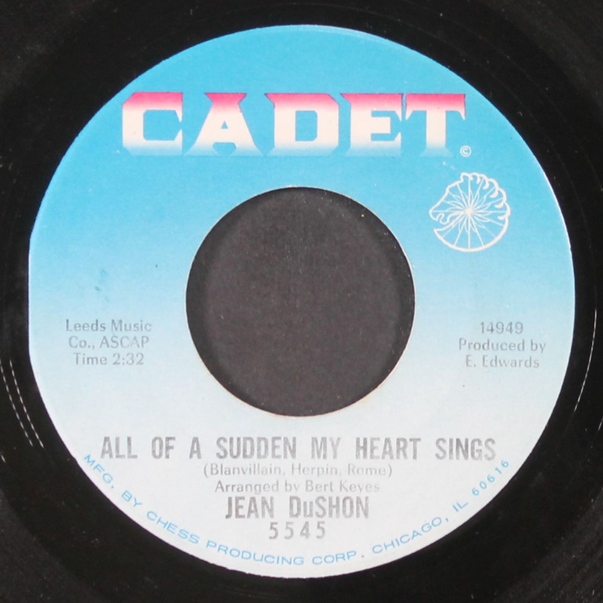 for once in my life / all of a sudden my heart sings by JEAN DUSHON