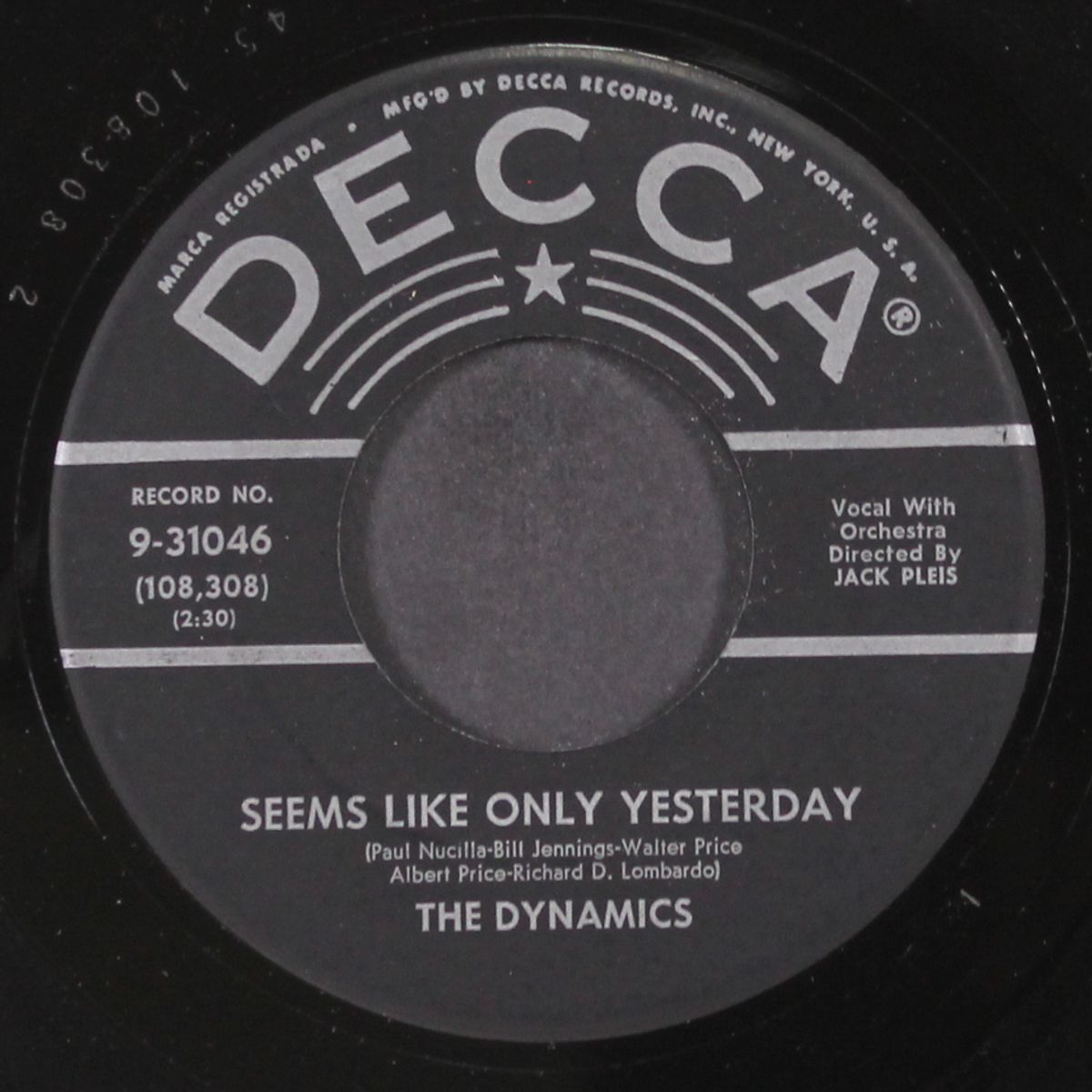 seems like only yesterday / how should i feel by DYNAMICS