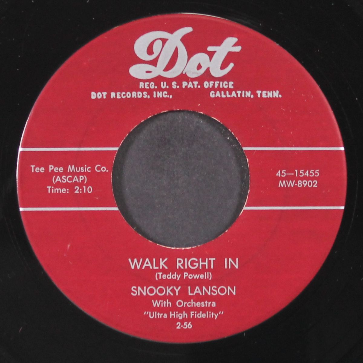 walk right in by SNOOKY LANSON
