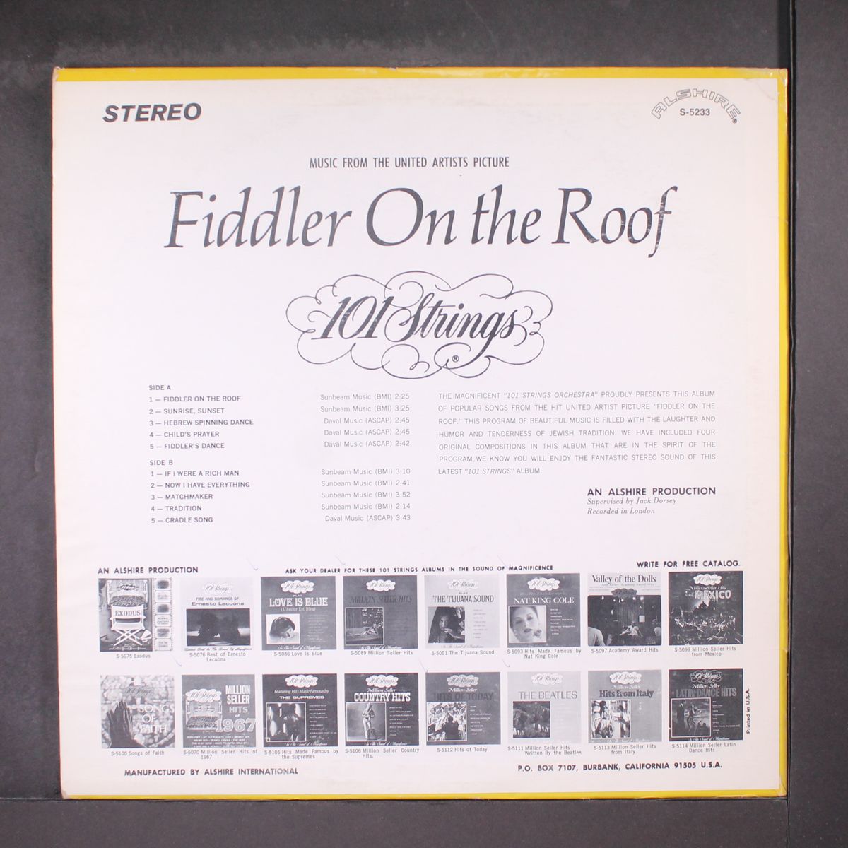 fiddler on the roof by 101 STRINGS