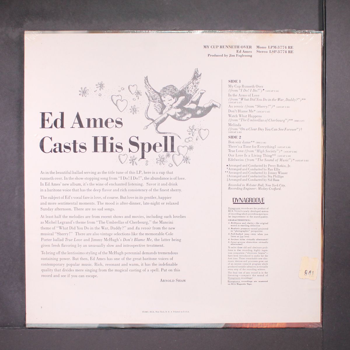 my cup runneth over by ED AMES