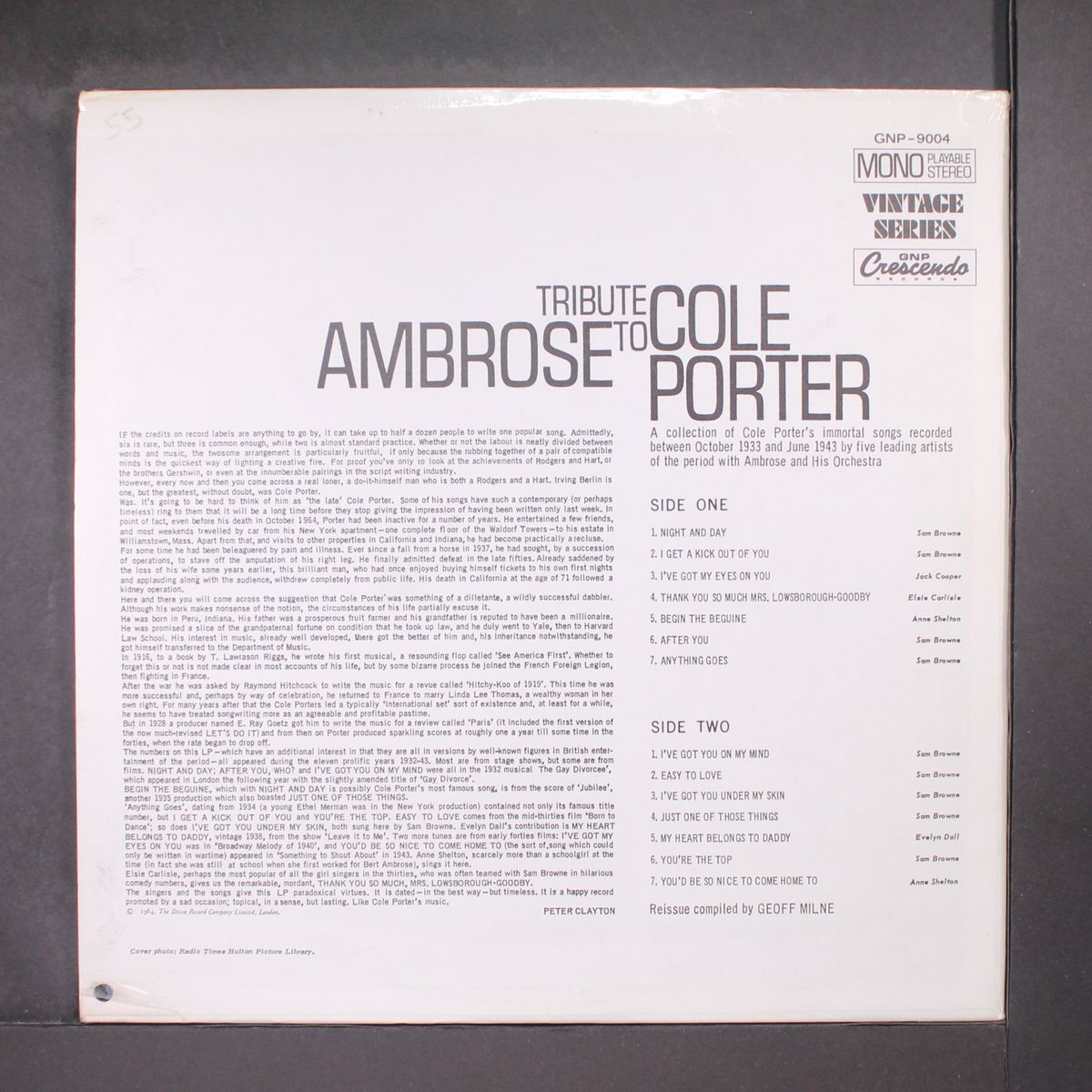 tribute to cole porter by AMBROSE