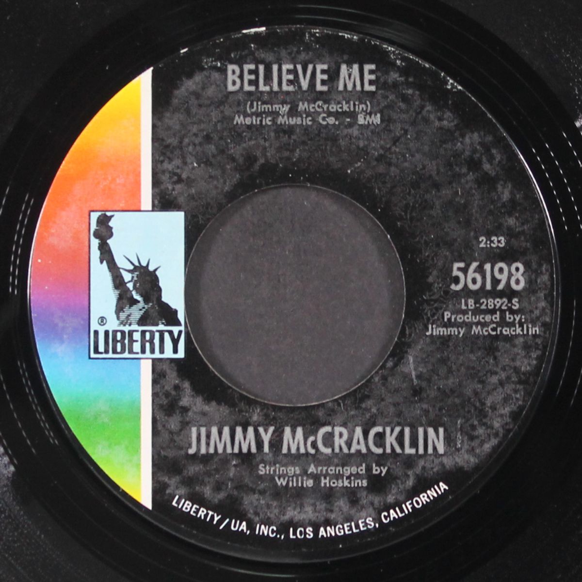 believe me / i never thought by JIMMY MCCRACKLIN