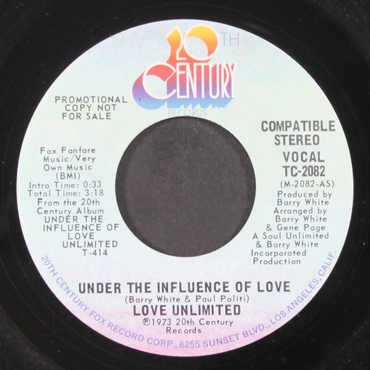 under the influence of love / same by LOVE UNLIMITED