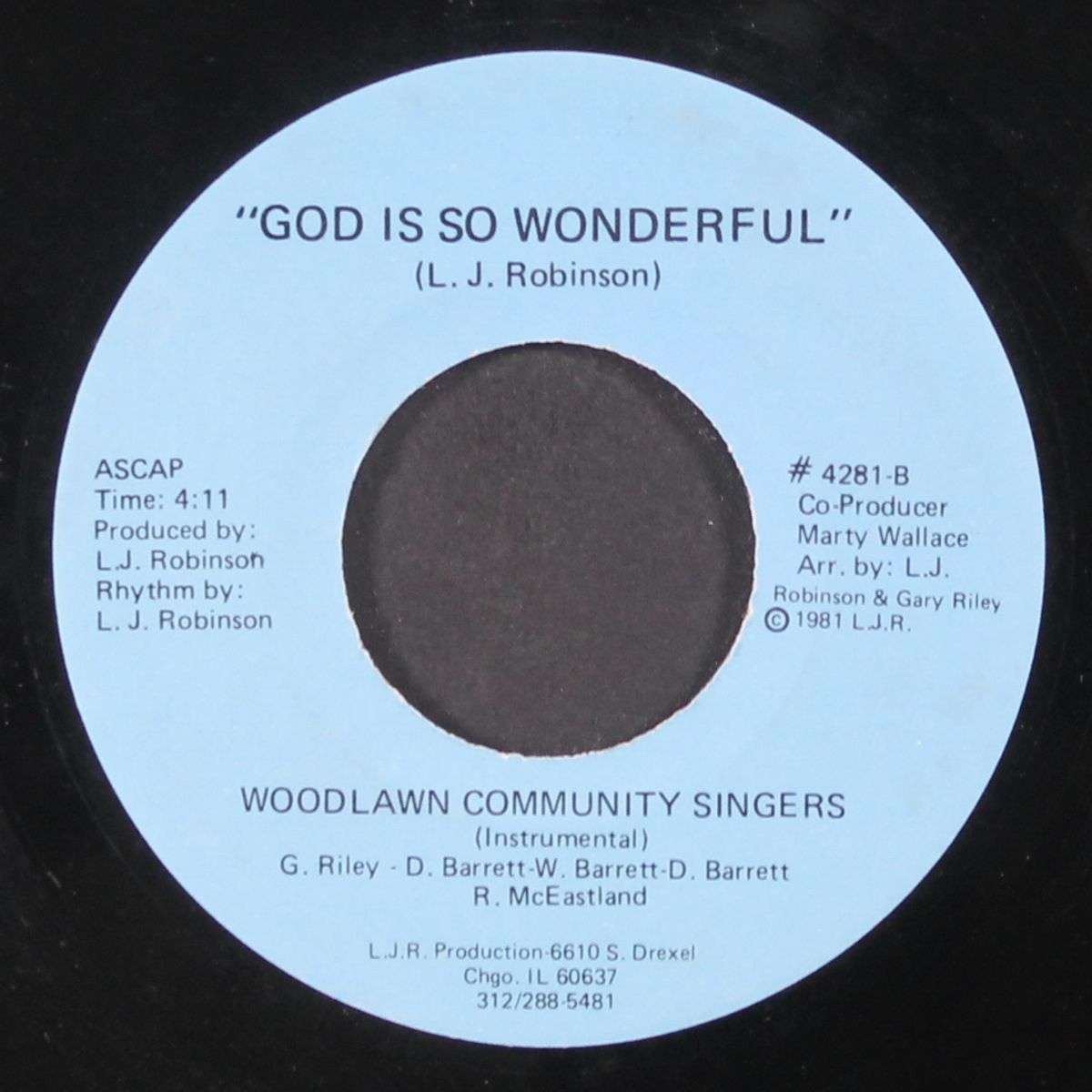 god is so wonderful / instrumental by WOODLAWN COMMUNITY SINGERS