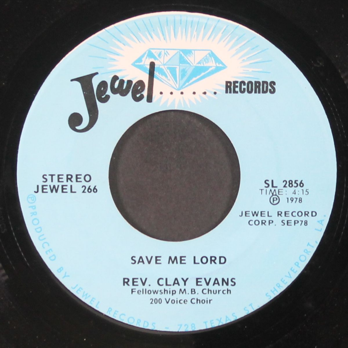 everything will be alright / save me lord by REV, CLAY EVANS