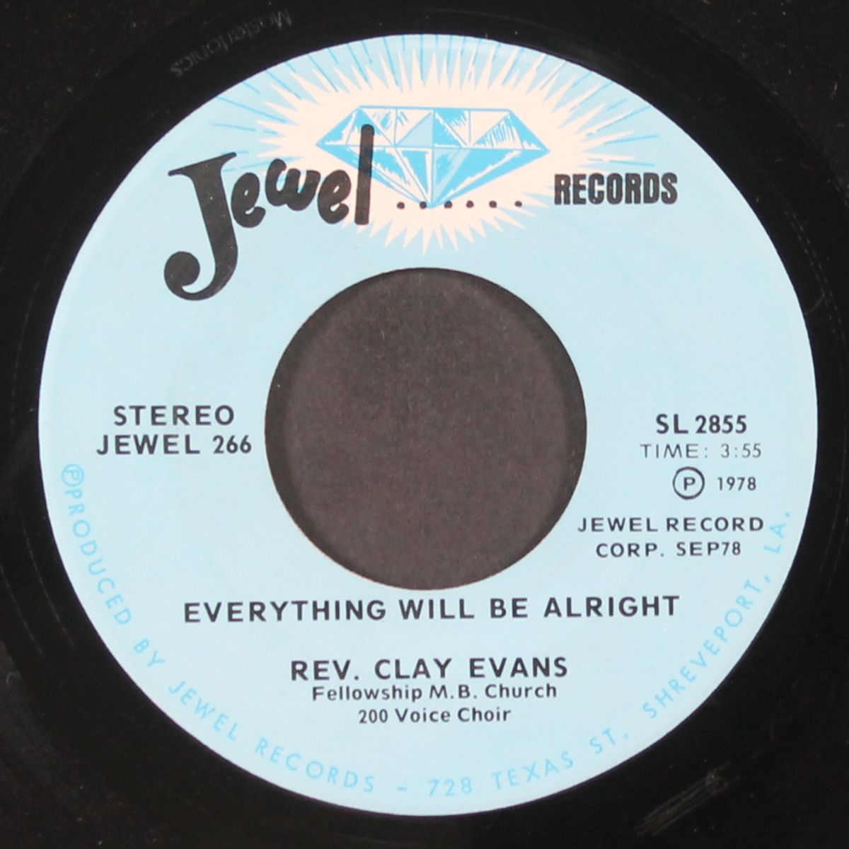everything will be alright / save me lord by REV, CLAY EVANS